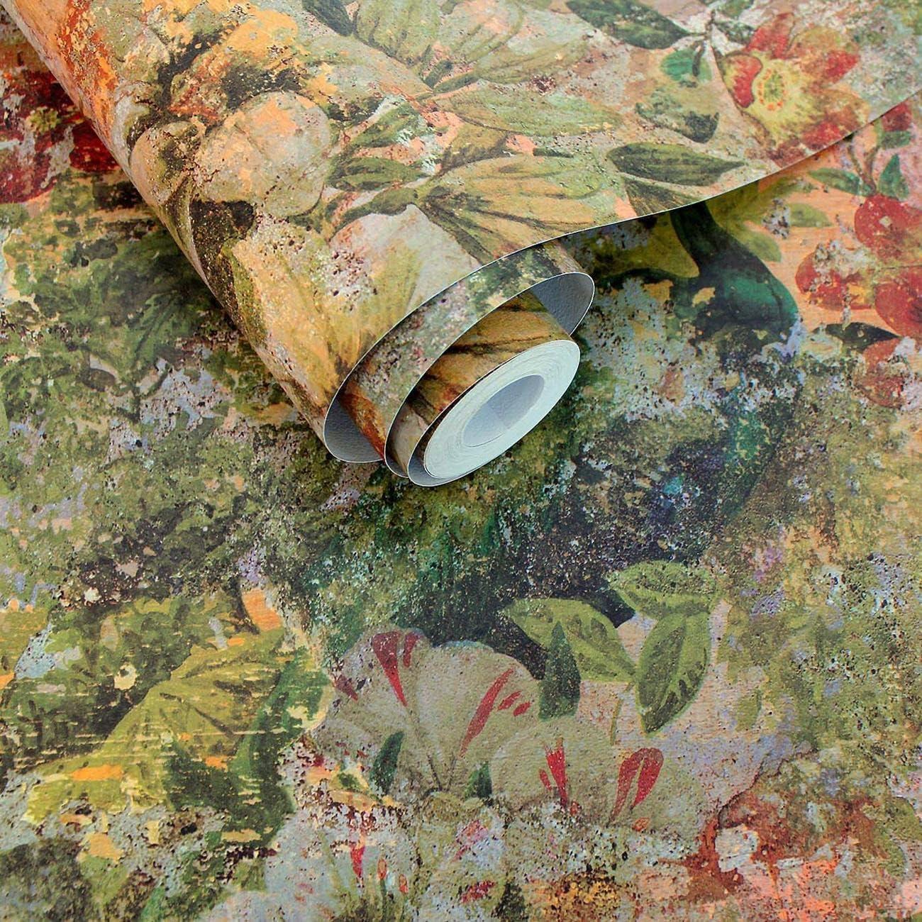 Holden Decor Outside in Vintage Peacock Multi Wallpaper 13190 - Exotic Birds