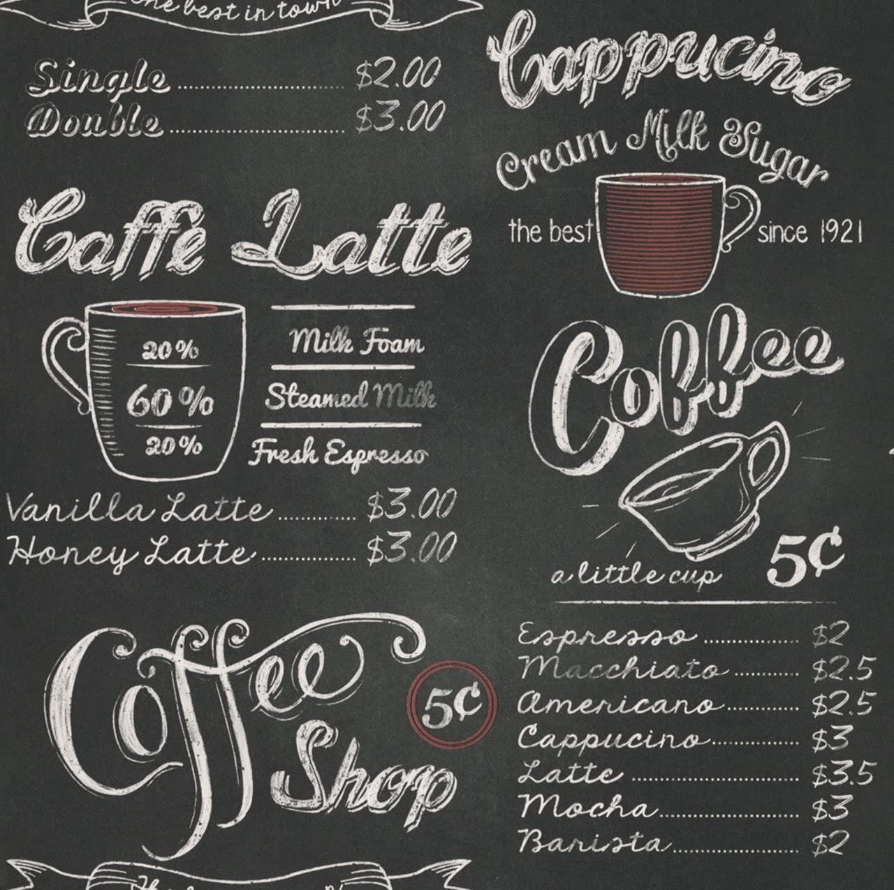 Rasch Coffee Shop Blackboard Wallpaper 234602 (1 Piece)