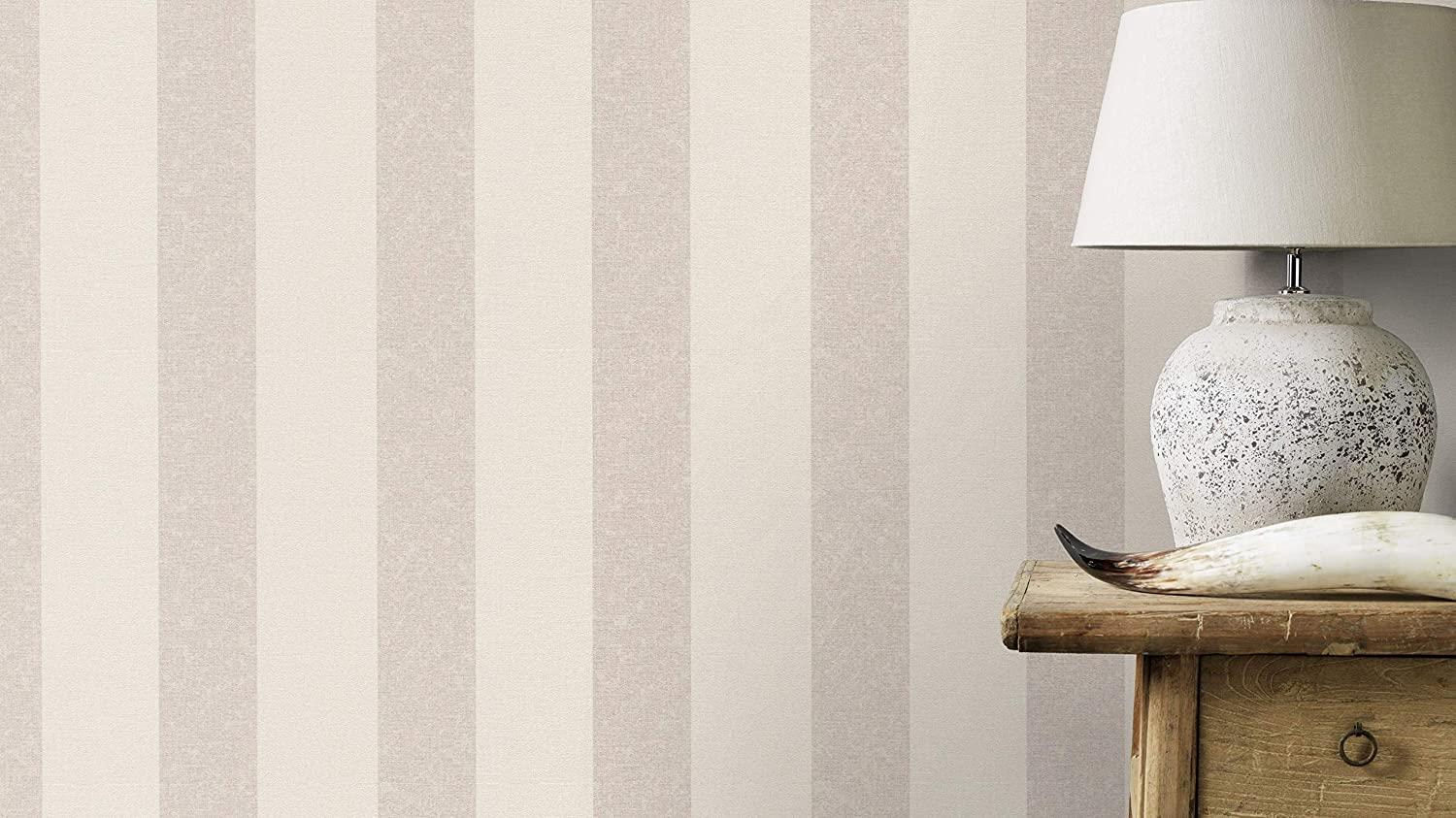 Rasch Wallpaper Non-Woven Wallpaper Stripes Rasch