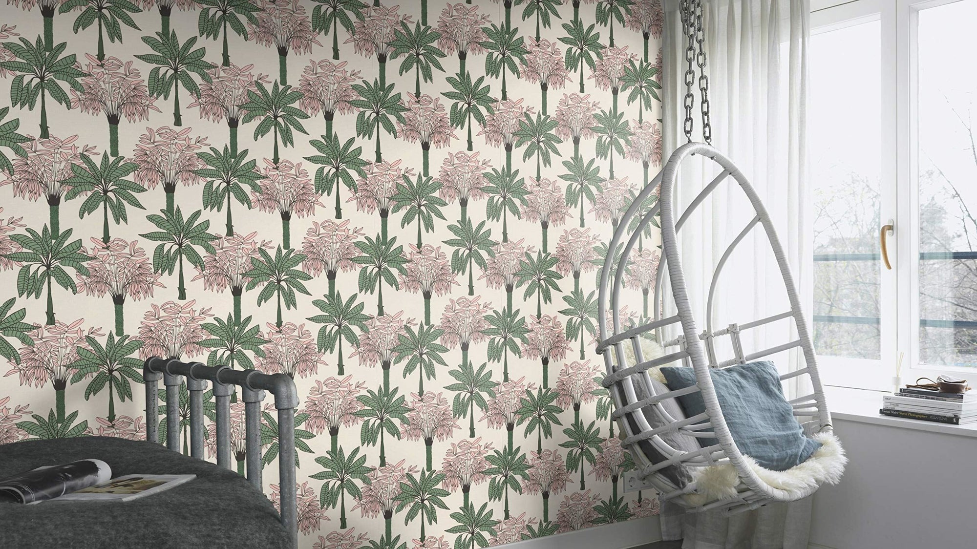 Rasch Tapeten Non Woven Wallpaper (Exotic) Rosa 10,05 m x 0,53 m Club Botanique + Claas II 537819