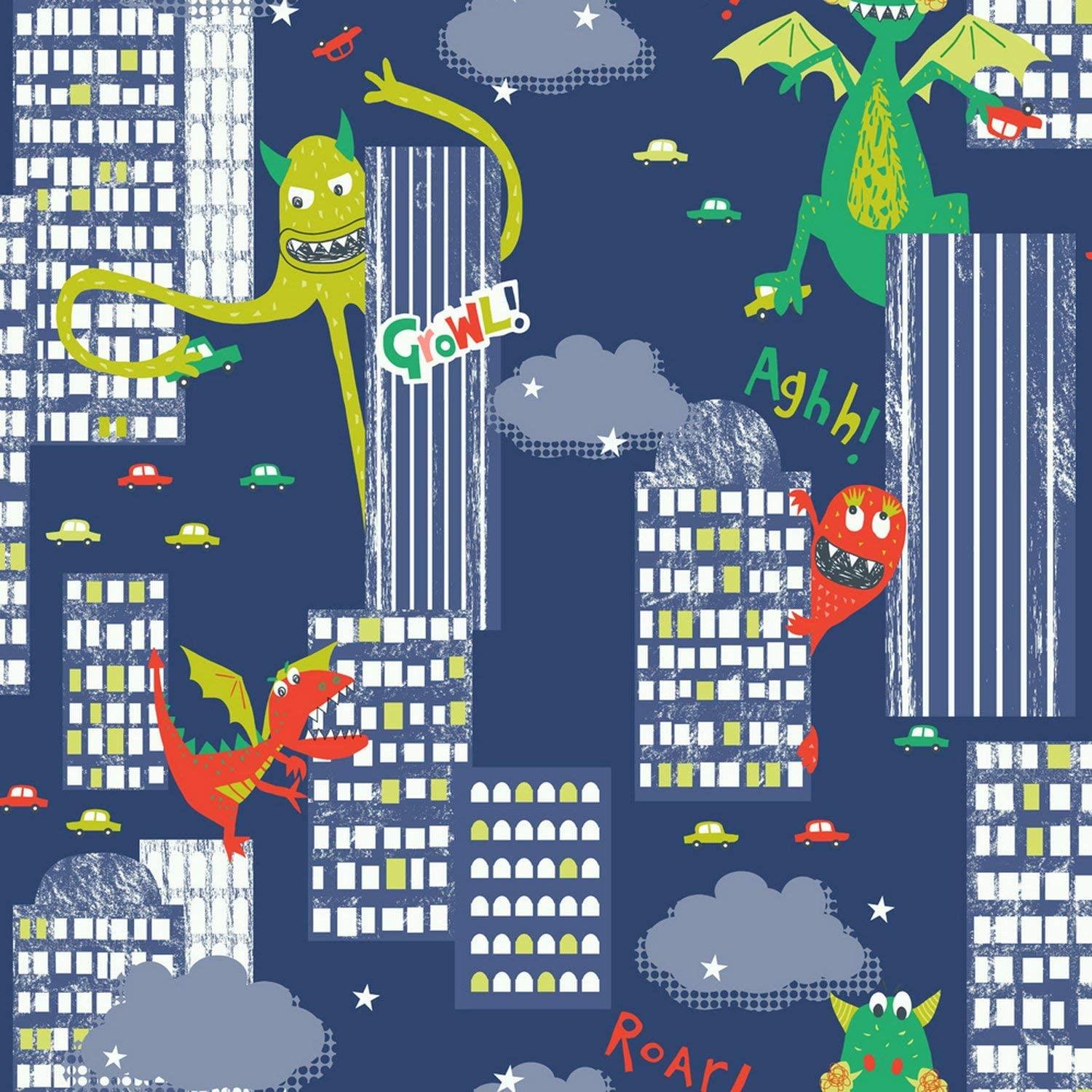 Arthouse 667701 Monster Madness Wallpaper, Multi, 53 cm x 10.05 m